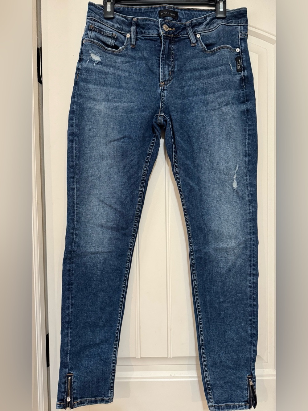 Silver Jeans Women's Skinny Jeans in Blue Wash